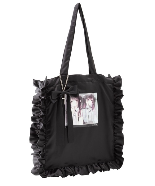 DearMyLove（ディアマイラブ）の「ディア&マイのフリルサテントート