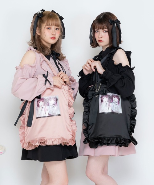 DearMyLove（ディアマイラブ）の「ディア&マイのフリルサテントート