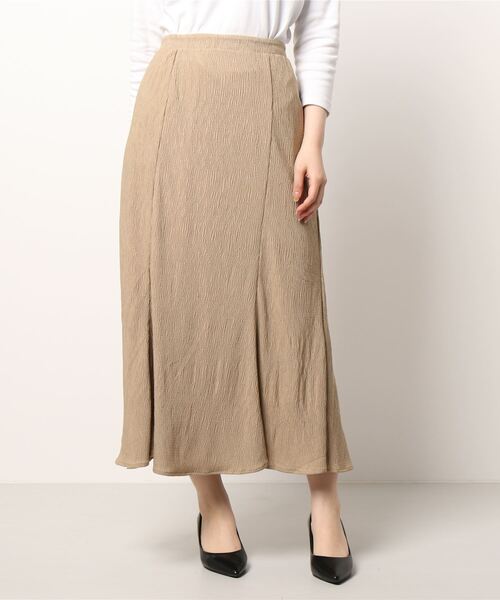 ＪＵＧＬＡＮＳ（ユグランス）の「☆ プリーツ加工カット マーメイドSK（スカート・レディース・ブラック/ベージュ/ブラウン/オレンジ・FREE）」の8枚目の写真