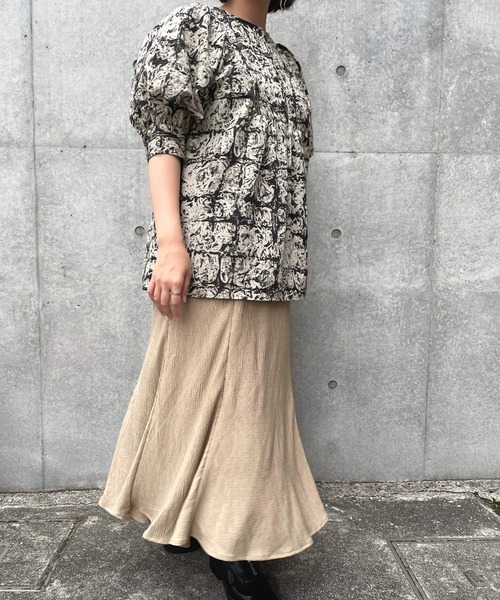 ＪＵＧＬＡＮＳ（ユグランス）の「☆ プリーツ加工カット マーメイドSK（スカート・レディース・ブラック/ベージュ/ブラウン/オレンジ・FREE）」の22枚目の写真