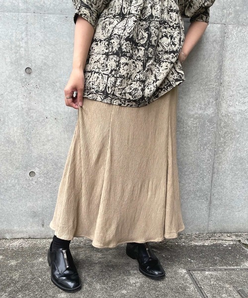 ＪＵＧＬＡＮＳ（ユグランス）の「☆ プリーツ加工カット マーメイドSK（スカート・レディース・ブラック/ベージュ/ブラウン/オレンジ・FREE）」の21枚目の写真