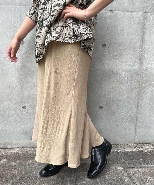 ＪＵＧＬＡＮＳ（ユグランス）の「☆ プリーツ加工カット マーメイドSK（スカート・レディース・ブラック/ベージュ/ブラウン/オレンジ・FREE）」の20枚目の写真