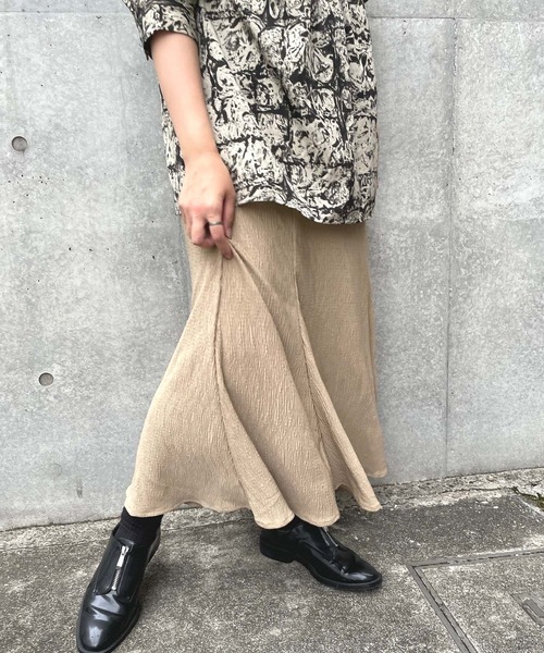 ＪＵＧＬＡＮＳ（ユグランス）の「☆ プリーツ加工カット マーメイドSK（スカート・レディース・ブラック/ベージュ/ブラウン/オレンジ・FREE）」の19枚目の写真