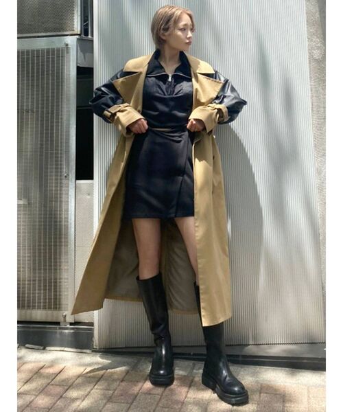 EMODA（エモダ）の「ボレロドッキングトレンチコート（トレンチコート・レディース・ベージュ/アイボリー/グレー・FREE）」の12枚目の写真