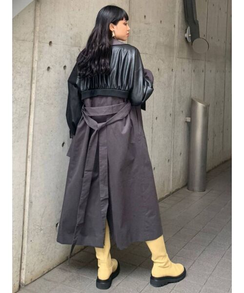 EMODA（エモダ）の「ボレロドッキングトレンチコート（トレンチコート・レディース・ベージュ/アイボリー/グレー・FREE）」の20枚目の写真