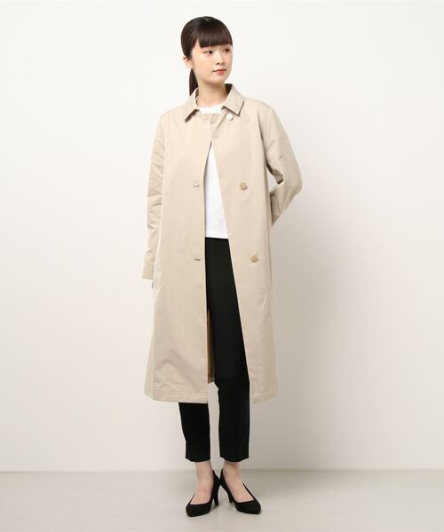 HANAE MORI(ハナエモリ)の「【HANAE MORI】コート(その他アウター・レディース・ベージュ/ネイビー・38/40)」の1枚目の写真