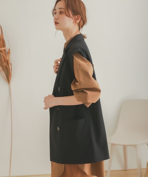 しいな♤美品♡レオナールペイズリー柄 テーラードジャケット セール】 SHIPS any: リネン ミックス 千鳥柄 テーラード