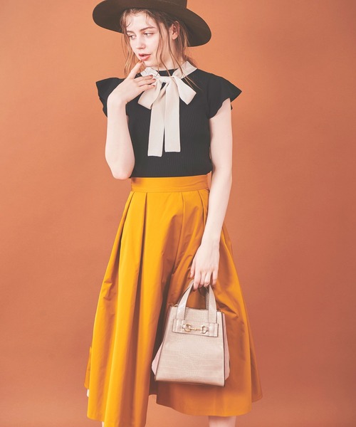 31 Sons de mode(トランテアン ソン ドゥ モード)の「クロコ×スエード配色バッグ(ショルダーバッグ・レディース・クリーム/ボルドー/ピンク・FREE)」の4枚目の写真