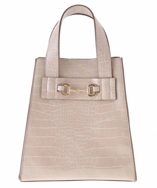 31 Sons de mode(トランテアン ソン ドゥ モード)の「クロコ×スエード配色バッグ(ショルダーバッグ・レディース・クリーム/ボルドー/ピンク・FREE)」の9枚目の写真