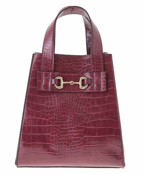 31 Sons de mode(トランテアン ソン ドゥ モード)の「クロコ×スエード配色バッグ(ショルダーバッグ・レディース・クリーム/ボルドー/ピンク・FREE)」の13枚目の写真