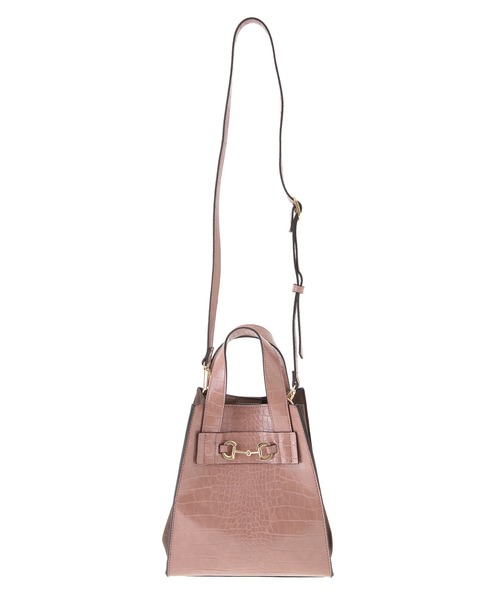 31 Sons de mode(トランテアン ソン ドゥ モード)の「クロコ×スエード配色バッグ(ショルダーバッグ・レディース・クリーム/ボルドー/ピンク・FREE)」の15枚目の写真