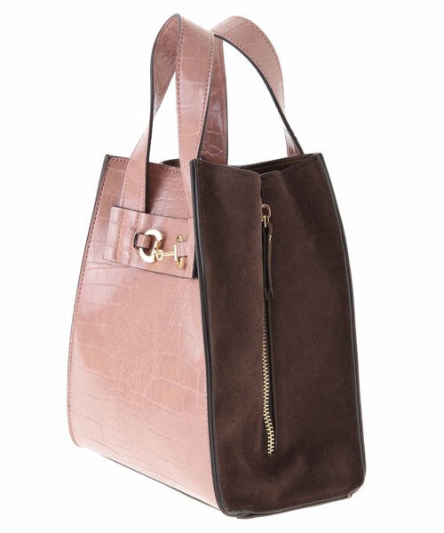 31 Sons de mode(トランテアン ソン ドゥ モード)の「クロコ×スエード配色バッグ(ショルダーバッグ・レディース・クリーム/ボルドー/ピンク・FREE)」の20枚目の写真