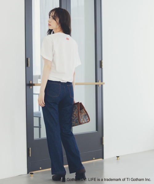 Andemiu（アンデミュウ）の「フレアスリットデニム214878（デニムパンツ・レディース・インディゴブルー/ブルー・SMALL/MEDIUM）」の4枚目の写真