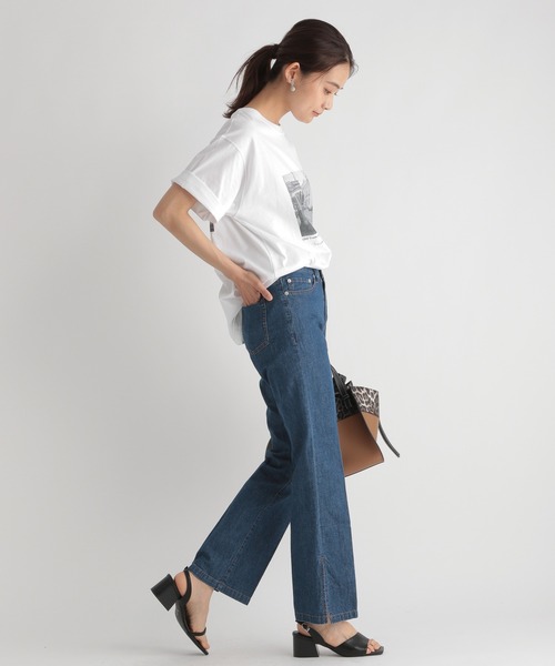 Andemiu（アンデミュウ）の「フレアスリットデニム214878（デニムパンツ・レディース・インディゴブルー/ブルー・SMALL/MEDIUM）」の9枚目の写真