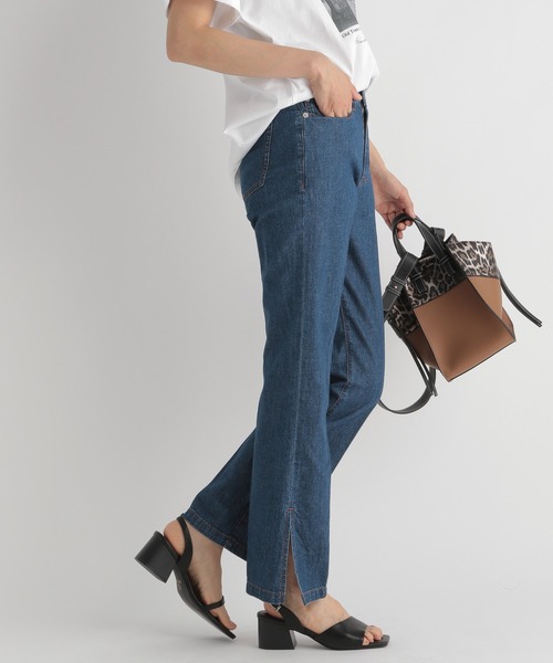 Andemiu（アンデミュウ）の「フレアスリットデニム214878（デニムパンツ・レディース・インディゴブルー/ブルー・SMALL/MEDIUM）」の10枚目の写真