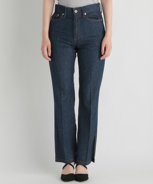 Andemiu（アンデミュウ）の「フレアスリットデニム214878（デニムパンツ・レディース・インディゴブルー/ブルー・SMALL/MEDIUM）」の11枚目の写真