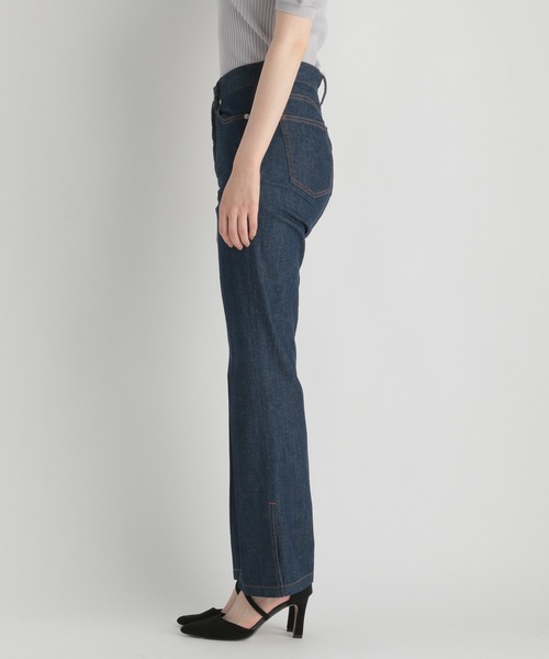 Andemiu（アンデミュウ）の「フレアスリットデニム214878（デニムパンツ・レディース・インディゴブルー/ブルー・SMALL/MEDIUM）」の12枚目の写真