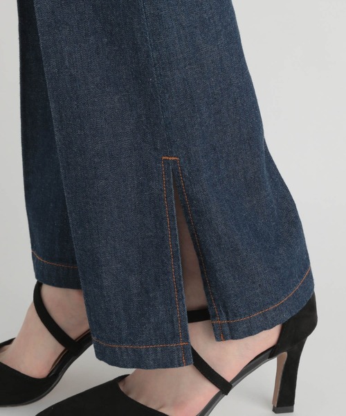 Andemiu（アンデミュウ）の「フレアスリットデニム214878（デニムパンツ・レディース・インディゴブルー/ブルー・SMALL/MEDIUM）」の19枚目の写真