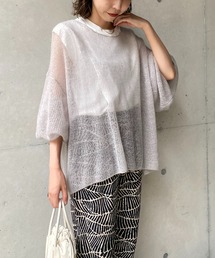 CAPRICIEUX LE'MAGE | モヘア透かしプルオーバー(ニット/セーター)