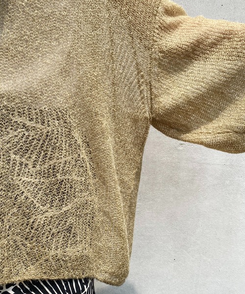 CAPRICIEUX LE'MAGE(カプリシューレマージュ)の「モヘヤ透かしプルオーバー(ニット/セーター・レディース・グレー/ベージュ/グリーン/ブルー/ピンク・FREE)」の6枚目の写真