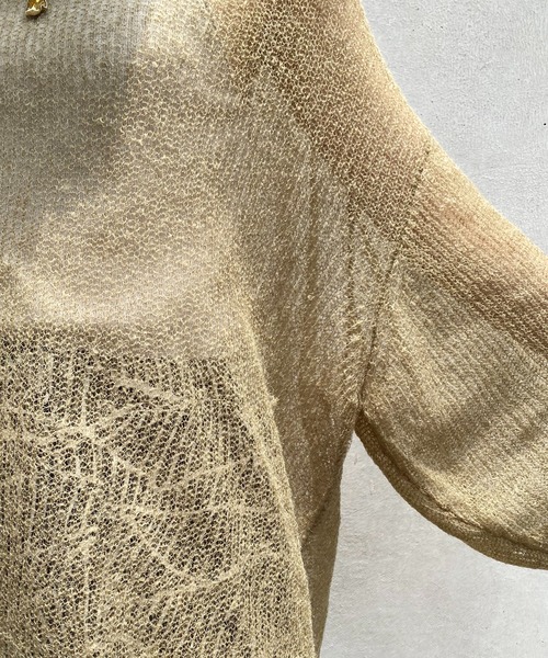 CAPRICIEUX LE'MAGE(カプリシューレマージュ)の「モヘヤ透かしプルオーバー(ニット/セーター・レディース・グレー/ベージュ/グリーン/ブルー/ピンク・FREE)」の12枚目の写真