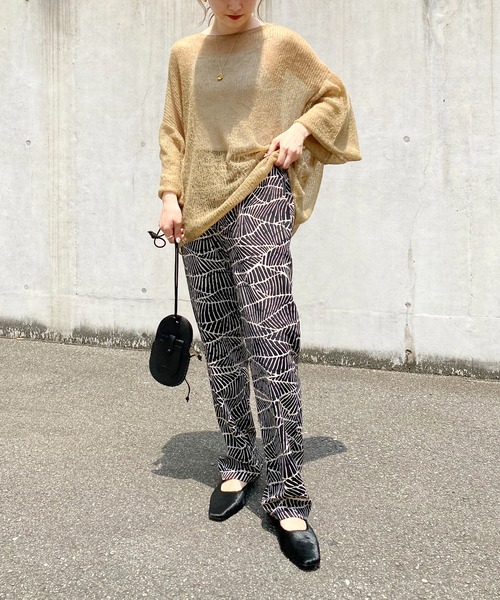 CAPRICIEUX LE'MAGE(カプリシューレマージュ)の「モヘヤ透かしプルオーバー(ニット/セーター・レディース・グレー/ベージュ/グリーン/ブルー/ピンク・FREE)」の7枚目の写真