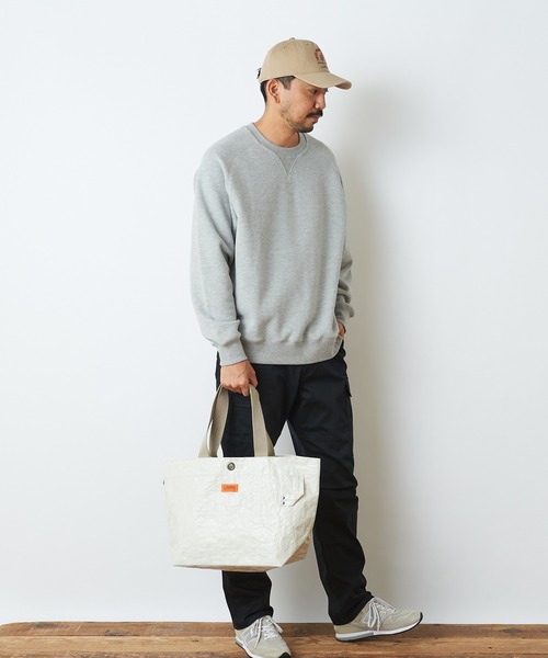 CIAOPANIC TYPY(チャオパニックティピー)の「【OSORO】スウェードライク裏毛プルオーバー(スウェット・メンズ・ホワイト系その他/チャコールグレー/ライトグレー/グリーン/レッド/オレンジ・S/M/L/XL)」の11枚目の写真