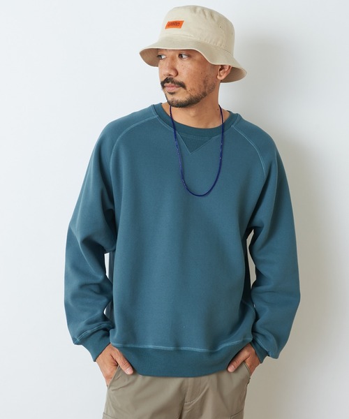 CIAOPANIC TYPY(チャオパニックティピー)の「【OSORO】スウェードライク裏毛プルオーバー(スウェット・メンズ・ホワイト系その他/チャコールグレー/ライトグレー/グリーン/レッド/オレンジ・S/M/L/XL)」の13枚目の写真