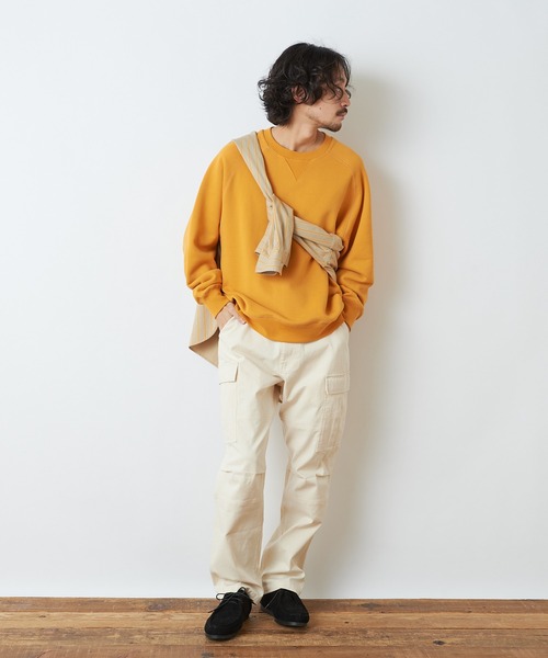 CIAOPANIC TYPY(チャオパニックティピー)の「【OSORO】スウェードライク裏毛プルオーバー(スウェット・メンズ・ホワイト系その他/チャコールグレー/ライトグレー/グリーン/レッド/オレンジ・S/M/L/XL)」の21枚目の写真