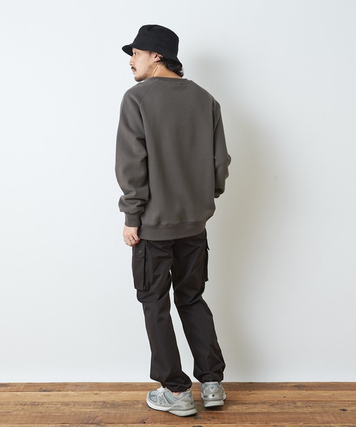 CIAOPANIC TYPY(チャオパニックティピー)の「【OSORO】スウェードライク裏毛プルオーバー(スウェット・メンズ・ホワイト系その他/チャコールグレー/ライトグレー/グリーン/レッド/オレンジ・S/M/L/XL)」の15枚目の写真