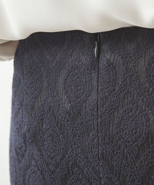 NARACAMICIE（ナラカミーチェ）の「ジャガードタイトスカート（スカート・レディース・グレー/ネイビー・MEDIUM/SMALL）」の10枚目の写真