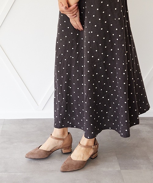 JELLY BEANS(ジェリービーンズ)の「コンビヒールセパレートパンプス<ふわさら>(204-42713)JELLY BEANS(ジェリービーンズ)(パンプス・レディース・ブラック/ワイン/グレイッシュベージュ・23/24/22.5/24.5/23.5)」の22枚目の写真