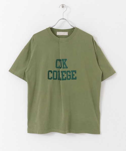 R JUBILEE（アールジュビリー）の「R JUBILEE　Tuck Printed T-shirts（Tシャツ/カットソー・レディース・チャコールグレー/カーキ・MEDIUM）」の18枚目の写真