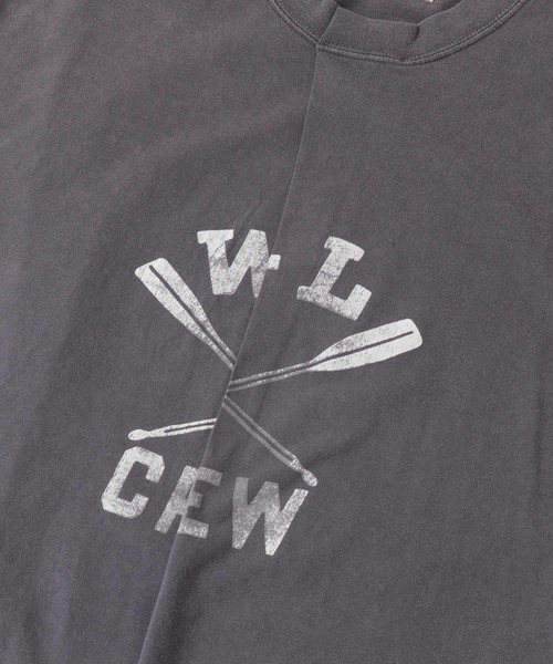 R JUBILEE（アールジュビリー）の「R JUBILEE　Tuck Printed T-shirts（Tシャツ/カットソー・レディース・チャコールグレー/カーキ・MEDIUM）」の4枚目の写真