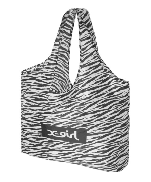 X-girl（エックスガール）の「REUSABLE BAG（エコバッグ/サブバッグ・レディース・ホワイト/ベージュ/ライトグリーン・ONE SIZE）」の13枚目の写真