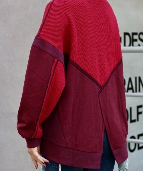 AULA AILA（アウラアイラ）の「【別注】AULA AILA/アウラアイラ/サーマルロングスリーブTシャツ（Tシャツ/カットソー・レディース・ホワイト/レッド・0）」の8枚目の写真