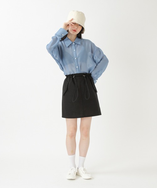 ALAND（エーランド）の「3.3Field Trip／シアーアレンジ長袖シャツ　2956696（シャツ/ブラウス・レディース・ブラック/ライトブルー/ブラウン・FREE）」の11枚目の写真