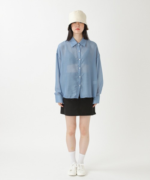 ALAND（エーランド）の「3.3Field Trip／シアーアレンジ長袖シャツ　2956696（シャツ/ブラウス・レディース・ブラック/ライトブルー/ブラウン・FREE）」の22枚目の写真