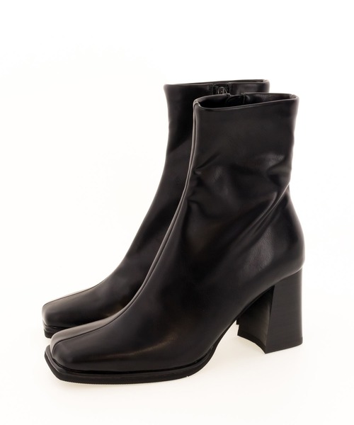 RANDA(ランダ)の「ストレスフリー/ストレッチショートブーツ(ブーツ・レディース・ダークブラウン/ブラック/ベージュ・M/LL/L/S)」の6枚目の写真