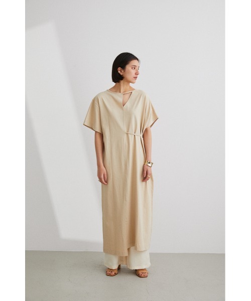 STYLEMIXER(スタイルミキサー)の「2WAYリラックスカットワンピース(ワンピース・レディース・ライトグリーン/ベージュ/ブラック・MEDIUM/SMALL)」の4枚目の写真