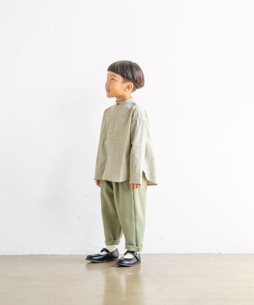LOWRYS FARM(ローリーズファーム)の「サイドボタンスタンドシャツ 219158(シャツ/ブラウス・キッズ・ホワイト/グレー/グリーン・110cm/120cm/130cm)」の11枚目の写真
