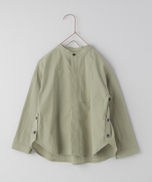 LOWRYS FARM(ローリーズファーム)の「サイドボタンスタンドシャツ 219158(シャツ/ブラウス・キッズ・ホワイト/グレー/グリーン・110cm/120cm/130cm)」の6枚目の写真