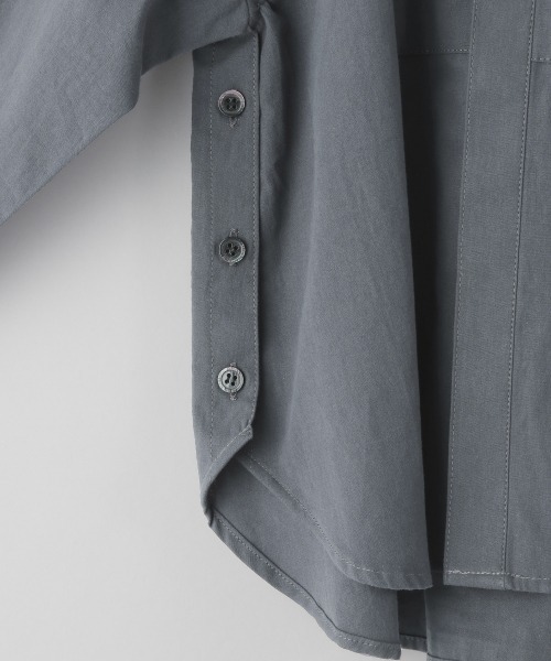 LOWRYS FARM(ローリーズファーム)の「サイドボタンスタンドシャツ 219158(シャツ/ブラウス・キッズ・ホワイト/グレー/グリーン・110cm/120cm/130cm)」の13枚目の写真