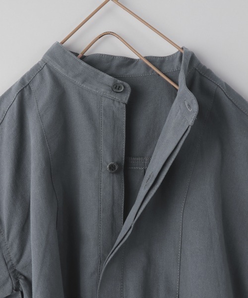 LOWRYS FARM(ローリーズファーム)の「サイドボタンスタンドシャツ 219158(シャツ/ブラウス・キッズ・ホワイト/グレー/グリーン・110cm/120cm/130cm)」の12枚目の写真