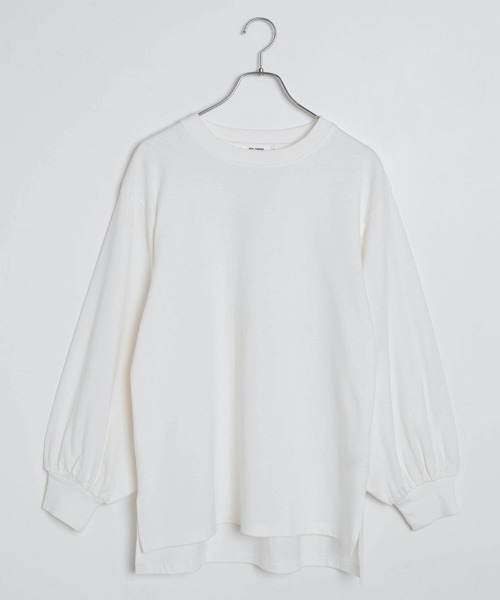 WEGO（ウィゴー）の「WEGO/ボリュームギャザースリーブロンT（Tシャツ/カットソー・レディース・ホワイト/ブラック/サックスブルー/ライトベージュ・FREE）」の20枚目の写真