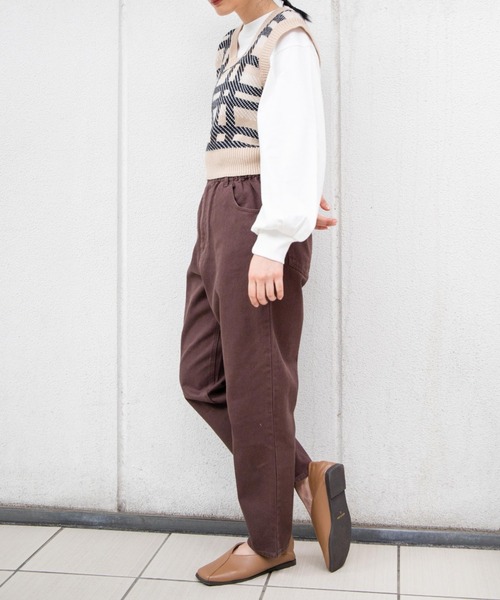 WEGO（ウィゴー）の「WEGO/ボリュームギャザースリーブロンT（Tシャツ/カットソー・レディース・ホワイト/ブラック/サックスブルー/ライトベージュ・FREE）」の18枚目の写真