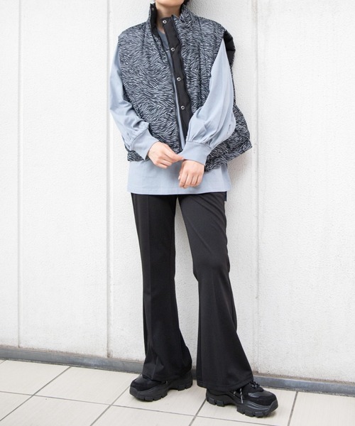 WEGO（ウィゴー）の「WEGO/ボリュームギャザースリーブロンT（Tシャツ/カットソー・レディース・ホワイト/ブラック/サックスブルー/ライトベージュ・FREE）」の19枚目の写真