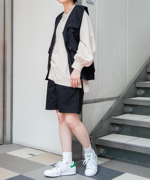 WEGO（ウィゴー）の「WEGO/ボリュームギャザースリーブロンT（Tシャツ/カットソー・レディース・ホワイト/ブラック/サックスブルー/ライトベージュ・FREE）」の12枚目の写真