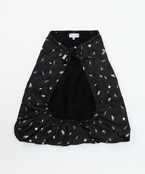 agnes b.（アニエスベー）の「ICQ2 L BLANKET ベビー 3WAYブランケット（おくるみ・キッズ・ブラック・UNI）」の3枚目の写真