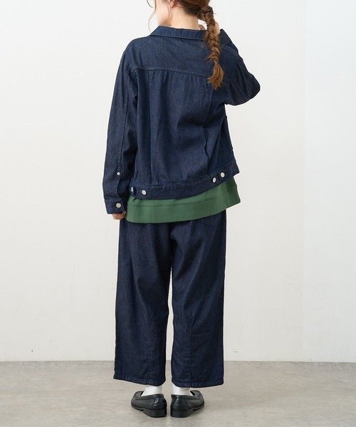 PUAL CE CIN(ピュアルセシン)の「【Du noir】JAPAN MADE デニムジャケット(デニムジャケット・レディース・ブラック/インディゴブルー・FREE)」の9枚目の写真